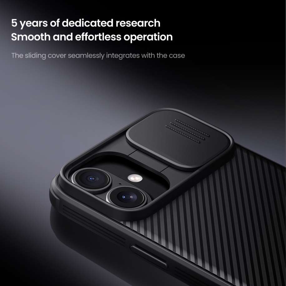 NILLKIN CARCASA CAMSHIELD IPHONE 16 NEGRO