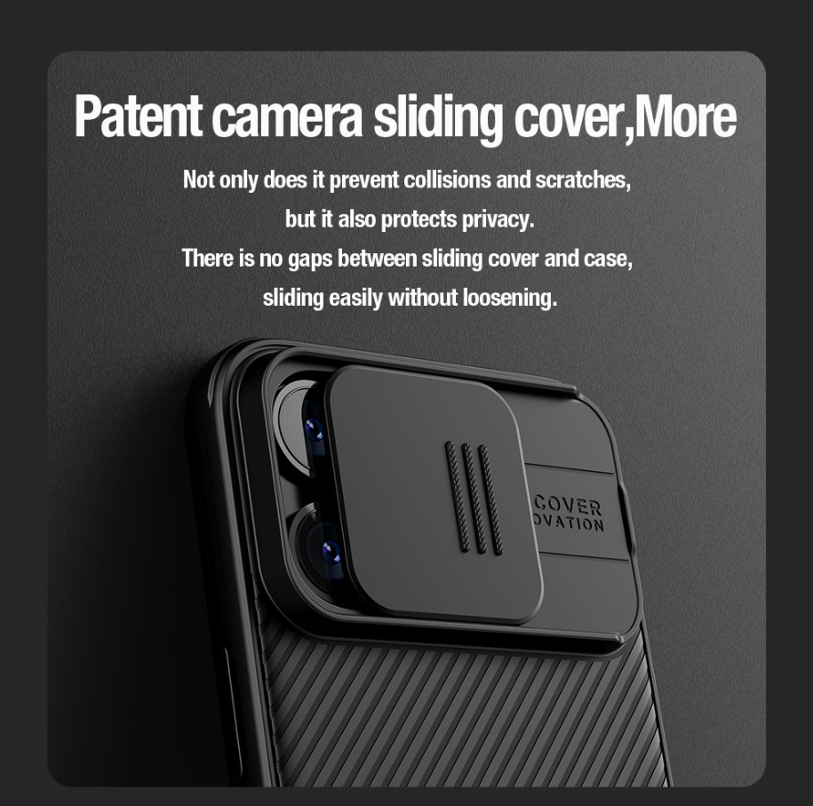 NILLKIN CARCASA CAMSHIELD IPHONE 16 NEGRO