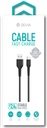 DEVIA cable GRACIOUS TIPO C 2.4a NEGRO