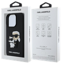KARL LAGERFELD CARCASA 3D RUBBER K&C IPHONE 16 PRO MAX NEGRO