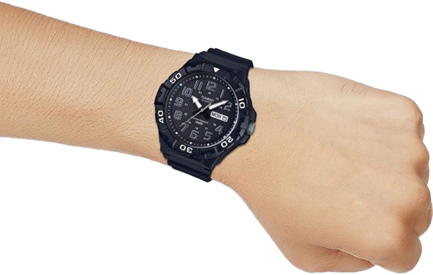 CASIO RELOJ TIMELESS COLLECTION MRW210H1AVDF ESFERA NEGRA/RESINA