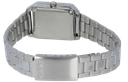 CASIO RELOJ LTPV007D1BUDF ESFERA NEGRA / CORREA PLATEADA