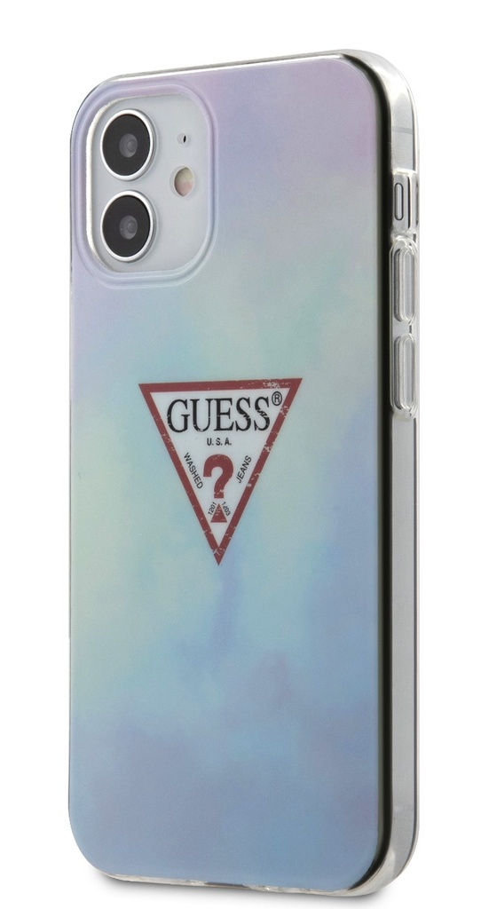 _GUESS CARCASA T&D IPHONE 12 MINI AZUL