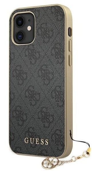 _GUESS CARCASA 4G CHARM IPHONE 12 MINI GRIS