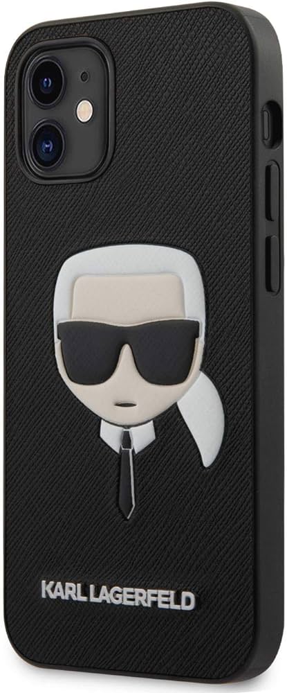 KARL LAGERFELD carcasa K.HEAD iphone 12 MINI BLACK