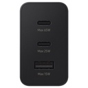 SAMSUNG cargadador TRIO 65w PD USB C x 2, USB A