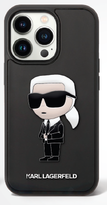 KARL LAGERFELD carcasa 3D RUBBER IKONIK NFT iphone 14 PRO