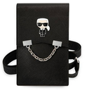 KARL LAGERFELD BANDOLERA IKONIK CHAIN NEGRO