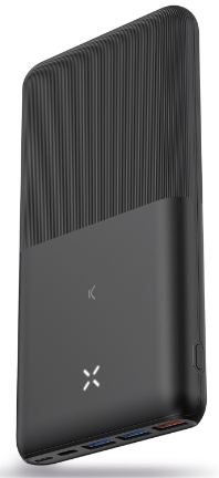KSIX bateria auxiliar 20000mah ULTRA FINA NEGRO