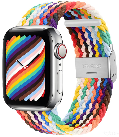 DEVIA correa NAYLON BRAIDED  SPORT4 Apple watch 38/40/41mm RAINBOW