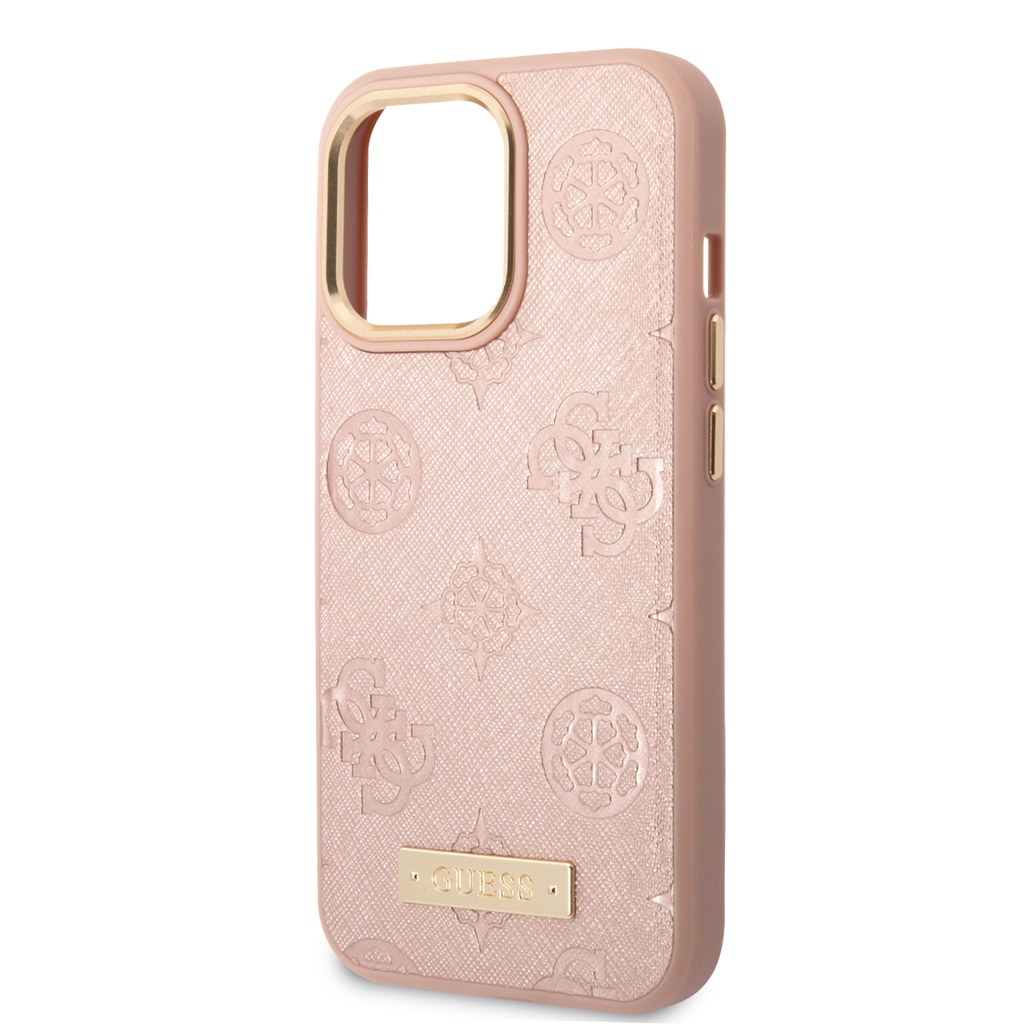 GUESS carcasa MAGSAFE PEONY iphone 14 PLUS ROSA