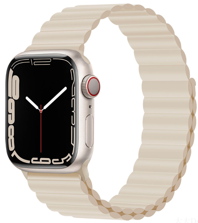 DEVIA CORREA MAGNETIC SILICONE APPLE WATCH 42/44/45/49mm STARLIGHT