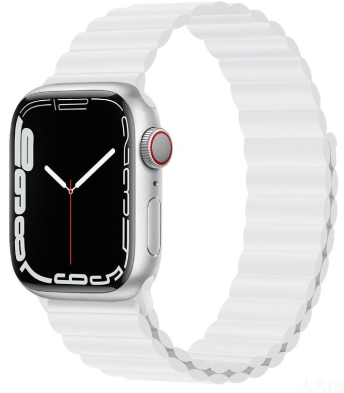 DEVIA CORREA MAGNETIC SILICONE APPLE WATCH 42/44/45mm BLANCO