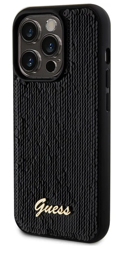 GUESS carcasa SEQUIN iphone 11 NEGRO