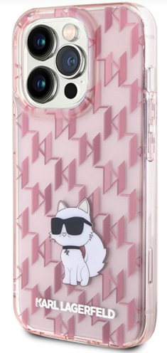 KARL LAGERFELD carcasa IML CHOUPETTE IPHONE 15 PRO ROSA