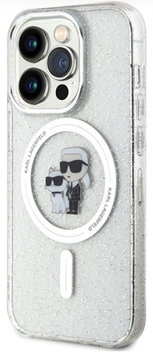 KARL LAGERFELD carcasa MAGSAFE IML KC GLITTER IPHONE 15 