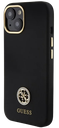 GUESS CARCASA SILICONE STRASS IPHONE 15 NEGRO