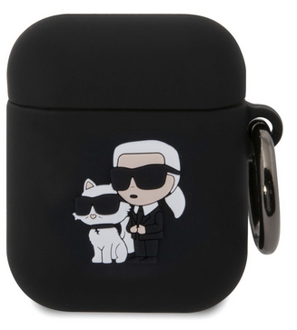 KARL LAGERFELD funda 3D k&C AIRPODS 1/2 NEGRO