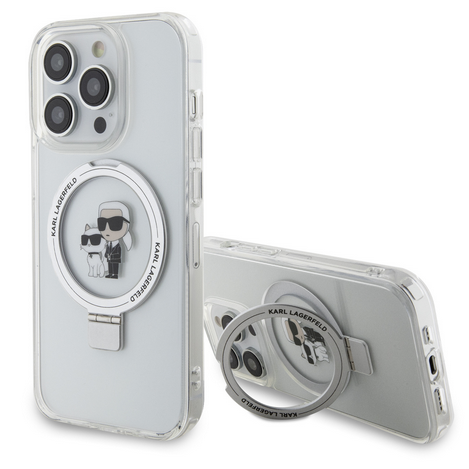 KARL LAGERFELD CARCASA MAGSAFE RINGSTAND IPHONE 15 PRO