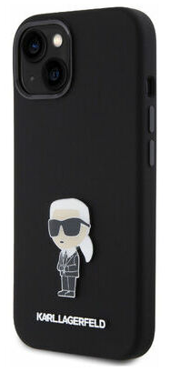 KARL LAGERFELD carcasa SILICON IKONIK iphone 15 PRO