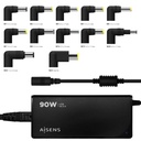 AISENS CARGADOR de PORTATIL con 12 conectores y QC3.0'
