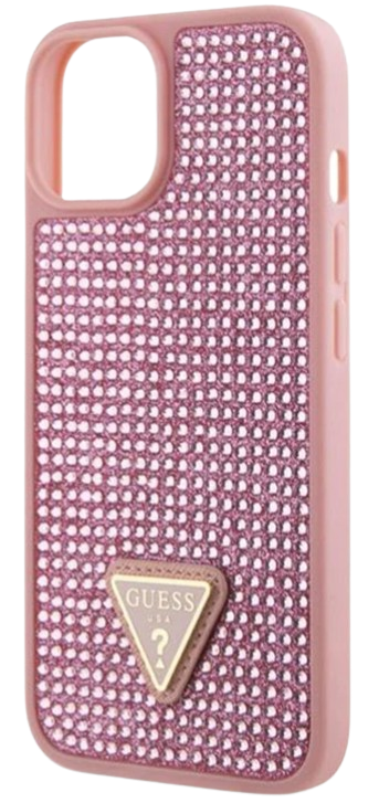 GUESS CARCASA RHINESTONE IPHONE 15 ROSA