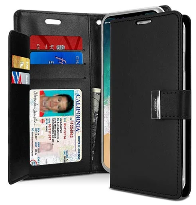 GOOSPERY FUNDA RICH DIARY 11 PRO MAX ORO ROSA (copia)