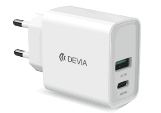 DEVIA CARGADOR SMART DUAL PD 20w + QC 3.0