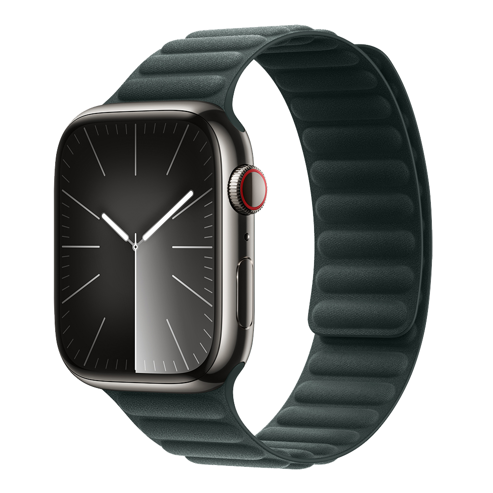 DEVIA CORREA MAGNETIC FIBER APPLE WATCH 42/44/49MM VERDE