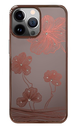 DEVIA carcasa CRYSTAL FLORA iphone 13 PRO ROSA