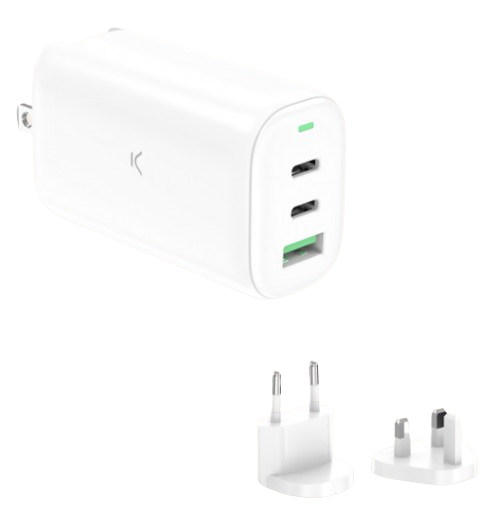 KSIX CARGADOR 67 W, Multipuerto 2 X Usb-C + 1 X USB NEGRO (copia)