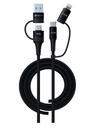 DEVIA CABLE MULTIFUNCION 4 EN 1 NEGRO