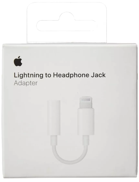 APPLE  adaptador MMX62ZM/A jack a puerto lightning 