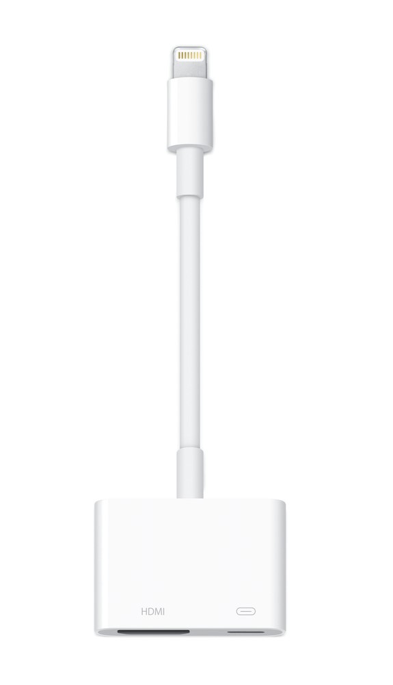 APPLE  adaptador MD826ZM/A lightning a AV digital
