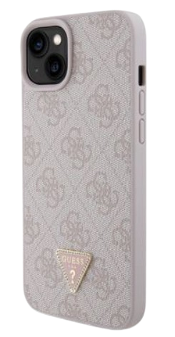 GUESS CARCASA 4G TRIANGLE STRASS IPHONE 15 NEGRO (copia)