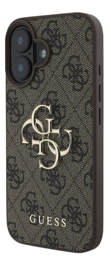 GUESS CARCASA 4G BIG LOGO IPHONE 16 MARRON