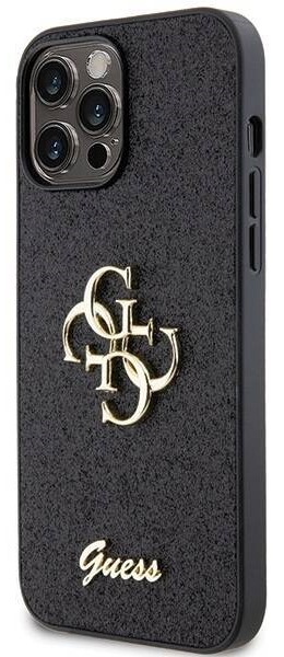 GUESS CARCASA GLITTER 4G IPHONE 16 NEGRO (copia)