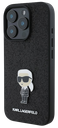 KARL LAGERFELD CARCASA IKONIK GLITTER PIN NEGRO IPHONE 16 (copia)