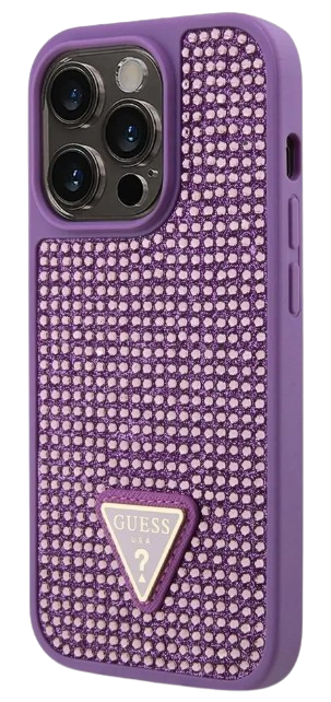 GUESS CARCASA RHINESTONE IPHONE 15 PRO LILA
