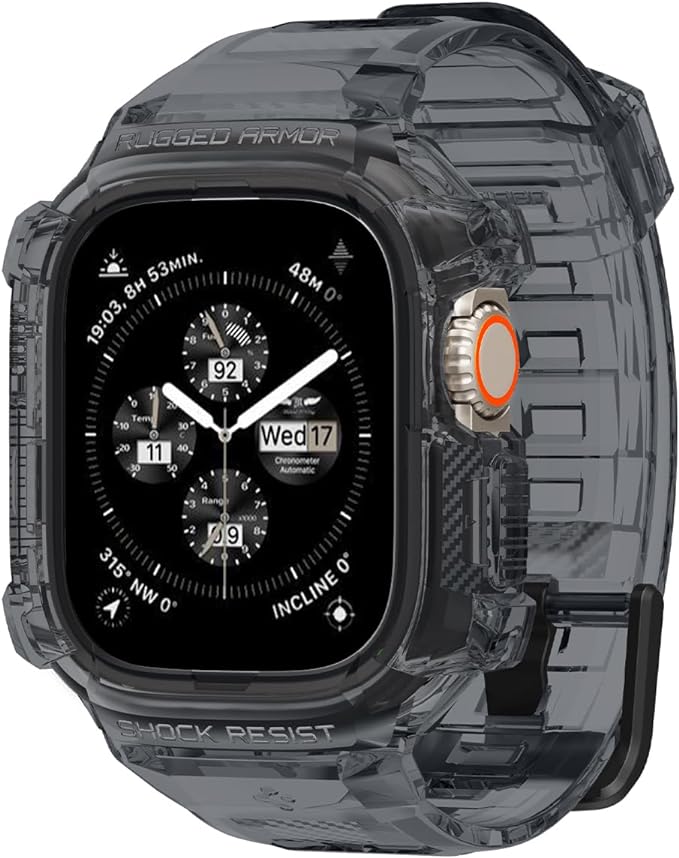 SPIGEN CARCASA/CORREA RUGGED ARMOR PRO APPLE WATCH  ULTRA/ULTRA 2 49mm TRANSPARENTE (copia)