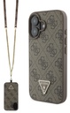 GUESS CARCASA STRASS CROSSBODY IPHONE 16 MARRON