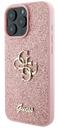 GUESS CARCASA GLITTER 4G IPHONE 16 PRO ROSA