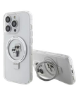KARL LAGERFELD CARCASA MAGSAFE RINGSTAND KC IPHONE 16 PRO BLANCO (copia)