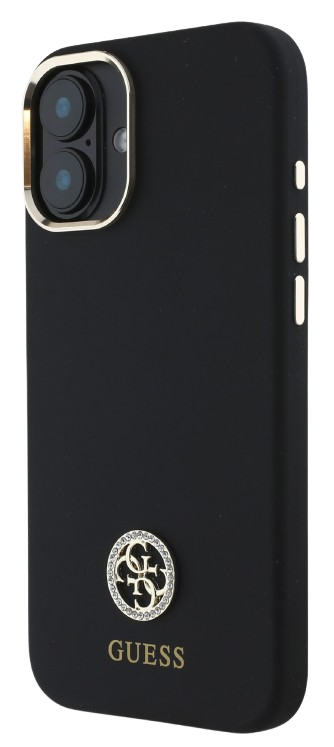 GUESS CARCASA SILICONE STRASS IPHONE 16 NEGRO (copia)