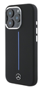 MERCEDES BENZ CARCASA MAGSAFE SILICONE STRIPE IPHONE 16 PRO MAX NEGRO (copia)