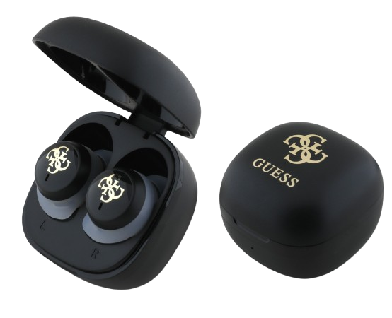GUESS AURICULAR TWS MINI 4G LOGO NEGRO