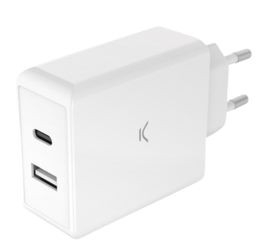 KSIX CARGADOR 67 W, Multipuerto 2 X Usb-C + 1 X USB NEGRO (copia)