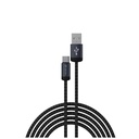 DEVIA CABLE GRACIOUS USBa LIGHTNING 2.4A 1M NEGRO (copia)