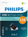 PHILIPS PENDRIVE 2 EN 1 USB + USBc 32GB NEGRO (copia)