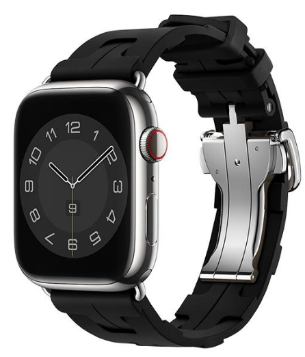 DEVIA CORREA SILICONE DELUXE APPLE WATCH 42/44/45/49mm NEGRO